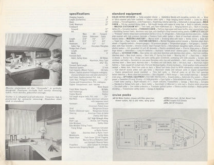 Owens Grenada 37 Double Cabin Flying Bridge Specification Brochure