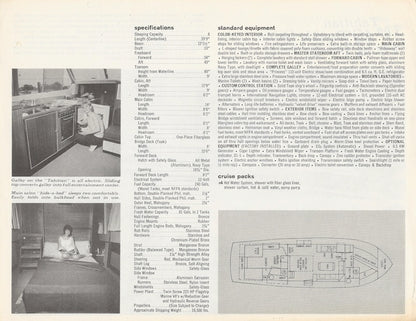 Owens Tahitian 40 Double Cabin Flying Bridge Specification Brochure