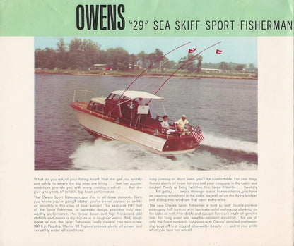 Owens 29 Sea Skiff Series Brochure