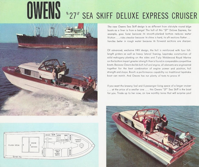 Owens 27 Sea Skiff Deluxe Express Cruiser Brochure