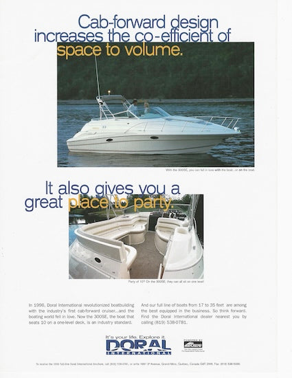 Doral 30 Boating Magazine Reprint Brochure