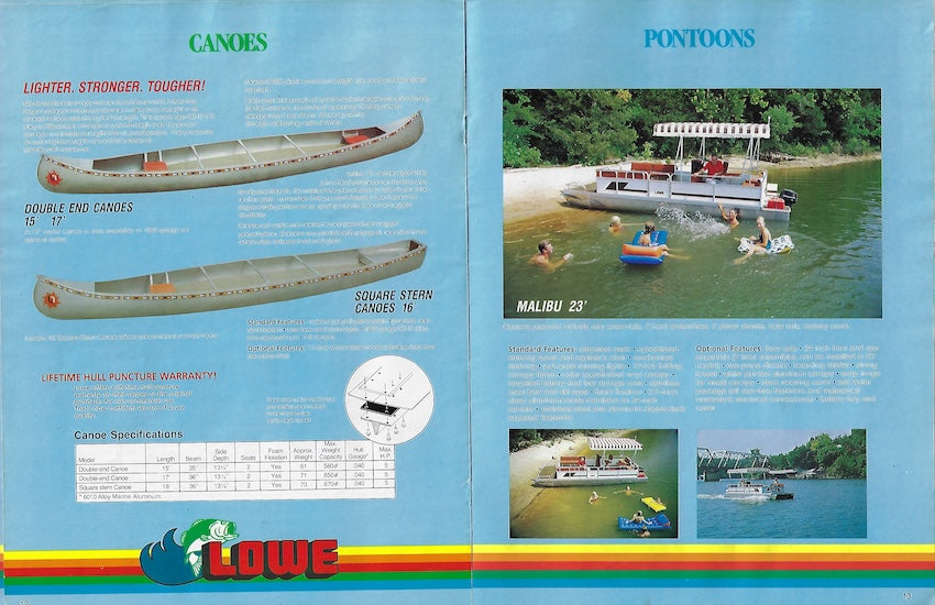 Lowe 1984 Brochure