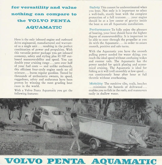 Volvo Penta Aquamatic Brochure