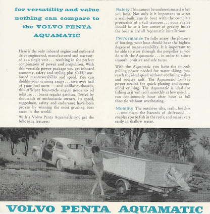 Volvo Penta Aquamatic Brochure