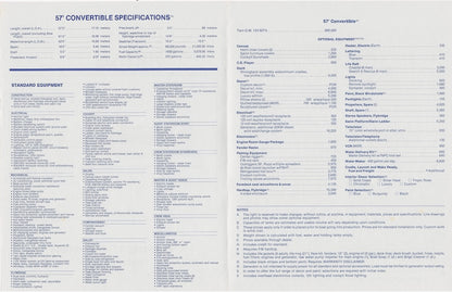 Viking 57 Convertible Specification Brochure
