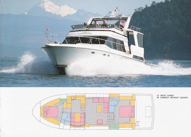 Dyna 46 Sundeck & 53 Yacht Fisher Brochure
