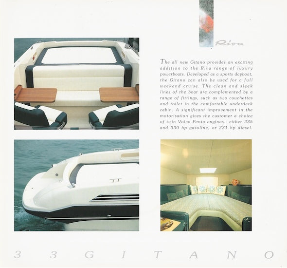 Riva Gitano 33 Brochure