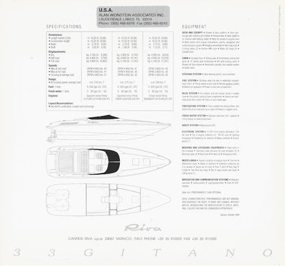 Riva Gitano 33 Brochure