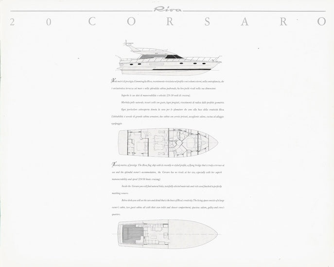 Riva Corsaro 20 Brochure
