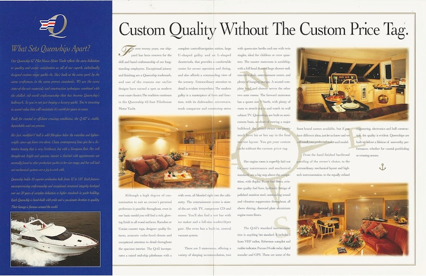 Queenship 62 Motor Yacht Brochure