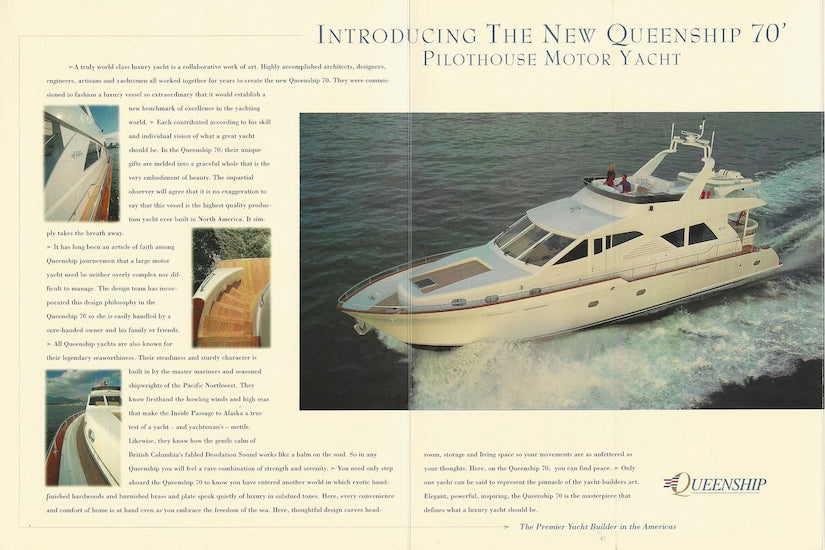 Queenship 70 Motor Yacht Brochure