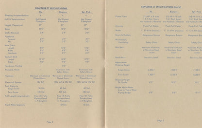 Concorde 27 Series Specification Brochure