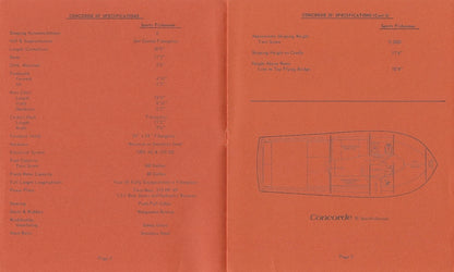 Concorde 30 Sport Fisherman Specification Brochure