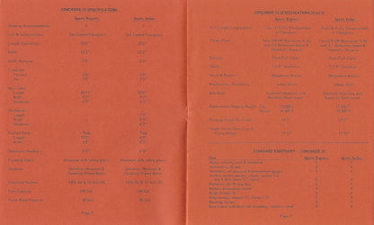 Concorde 35 Series Specification Brochure