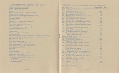 Concorde 41 Aft Cabin Motor Yacht Specification Brochure