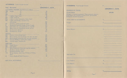 Concorde 41 Aft Cabin Motor Yacht Specification Brochure
