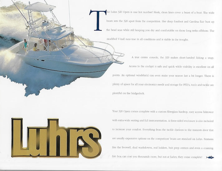 Luhrs 320 Open Brochure