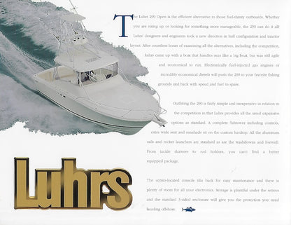 Luhrs 290 Open Brochure