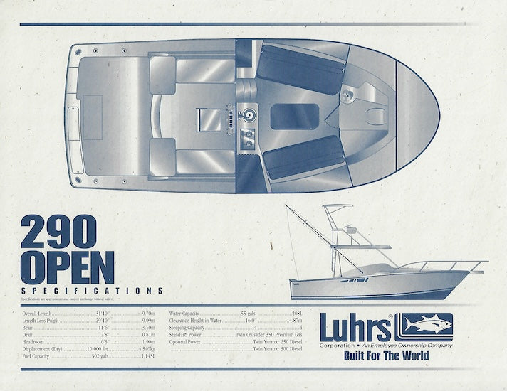 Luhrs 290 Open Brochure