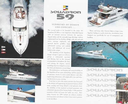 Fairline 1995 - 1996 Squadron Brochure