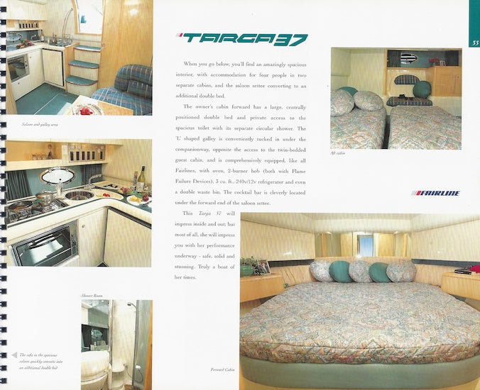 Fairline 1995 - 1996 Targa & Phantom Brochure