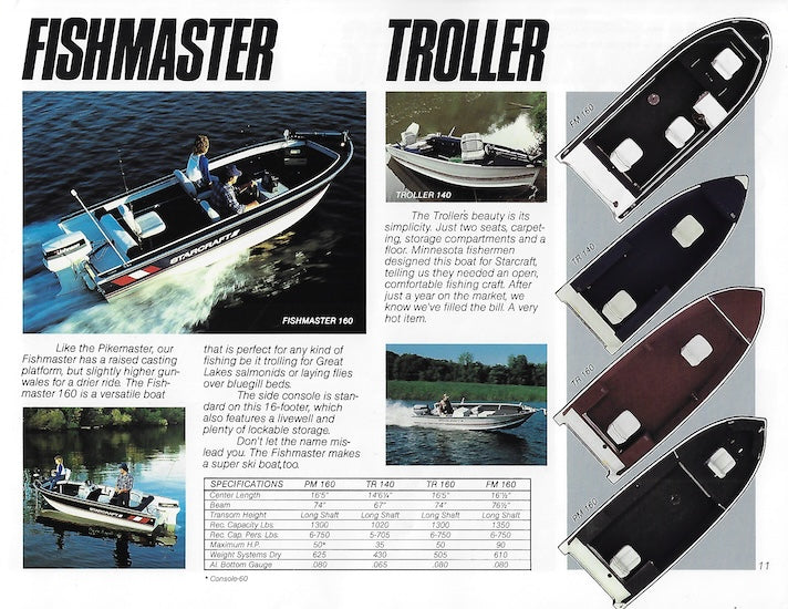 Starcraft 1987 Fishing Brochure