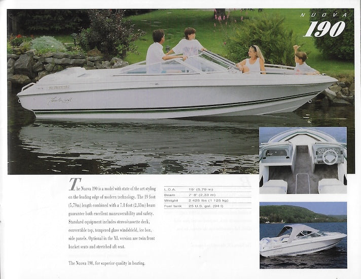 Thundercraft 1992 Brochure