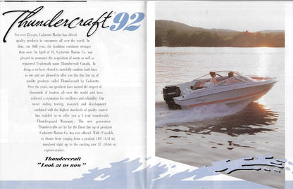 Thundercraft 1992 Poster Brochure