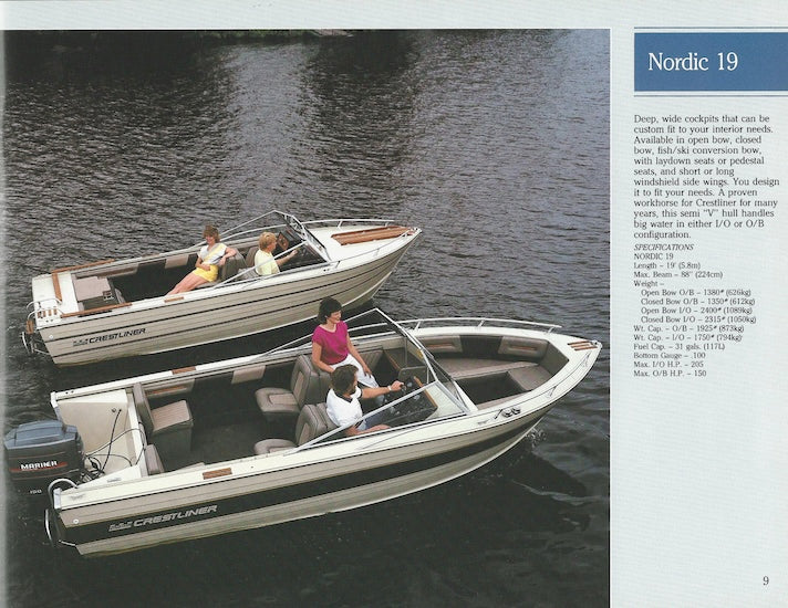 Crestliner 1986 Brochure