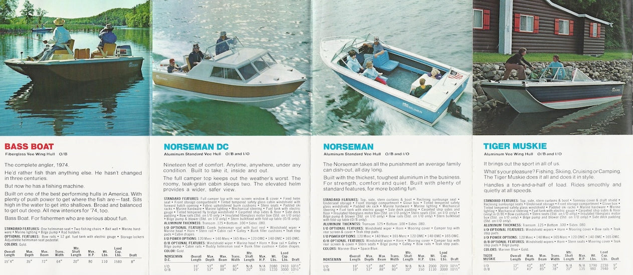 Crestliner 1973 Mini Brochure