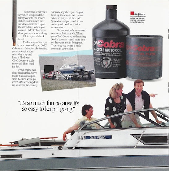 OMC 1990 Cobra Stern Drive Brochure