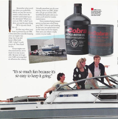 OMC 1990 Cobra Stern Drive Brochure