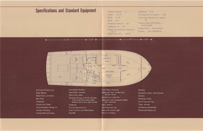 Chris Craft Constellation 31 Specification Brochure