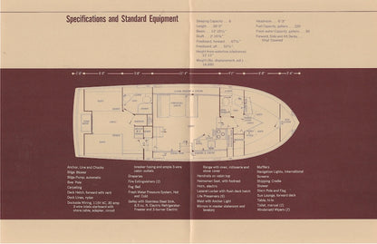 Chris Craft Constellation 38 Specification Brochure