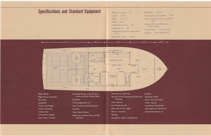 Chris Craft Sea Skiff 30 Specification Brochure