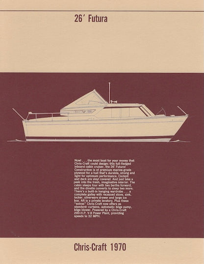 Chris Craft Futura 26 Specification Brochure