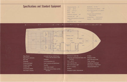 Chris Craft Futura 30 Specification Brochure