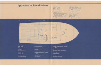 Chris Craft Catalina 28 Specification Brochure