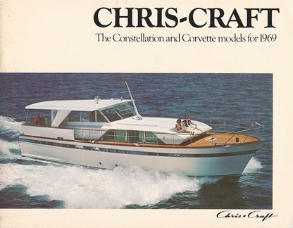 Chris Craft 1969 Constellation Folder Brochure