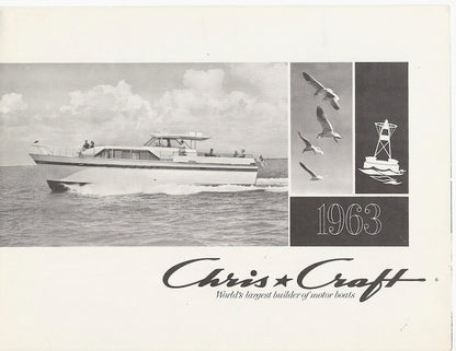 Chris Craft 1963 Poster Brochure