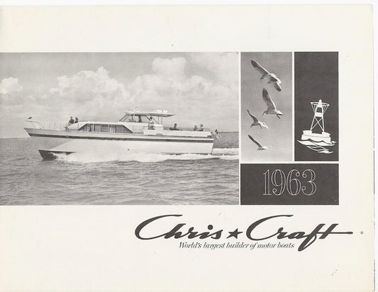 Chris Craft 1963 Poster Brochure
