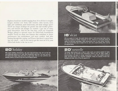 Chris Craft 1963 Poster Brochure