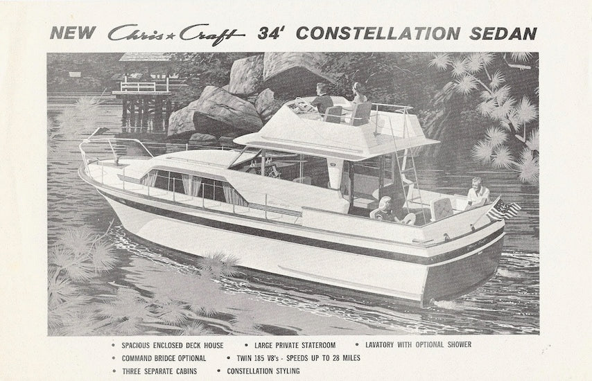 Chris Craft Constellation 34 Specification Brochure