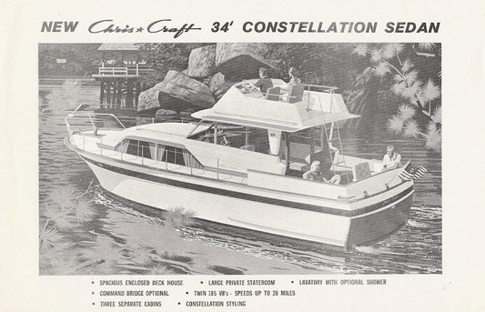 Chris Craft Constellation 34 Specification Brochure