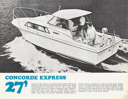 Concorde 27 Express Specification Brochure