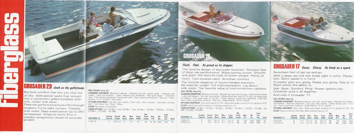 Crestliner 1972 Mini Brochure