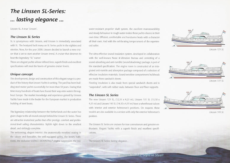 Linssen 2000 SL Series Brochure