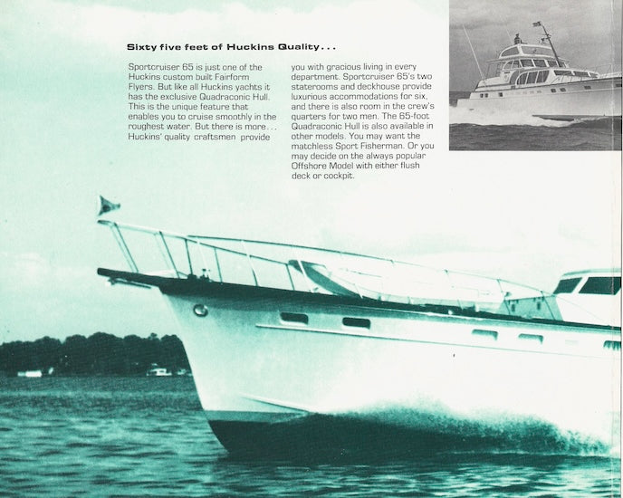 Huckins 65 Sportcruiser Brochure