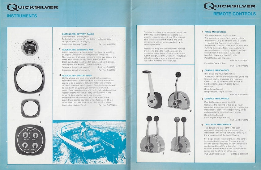 Mercury 1976 Quicksilver Brochure