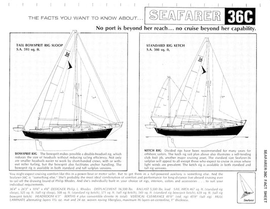Seafarer 36C Specification Digital Brochure